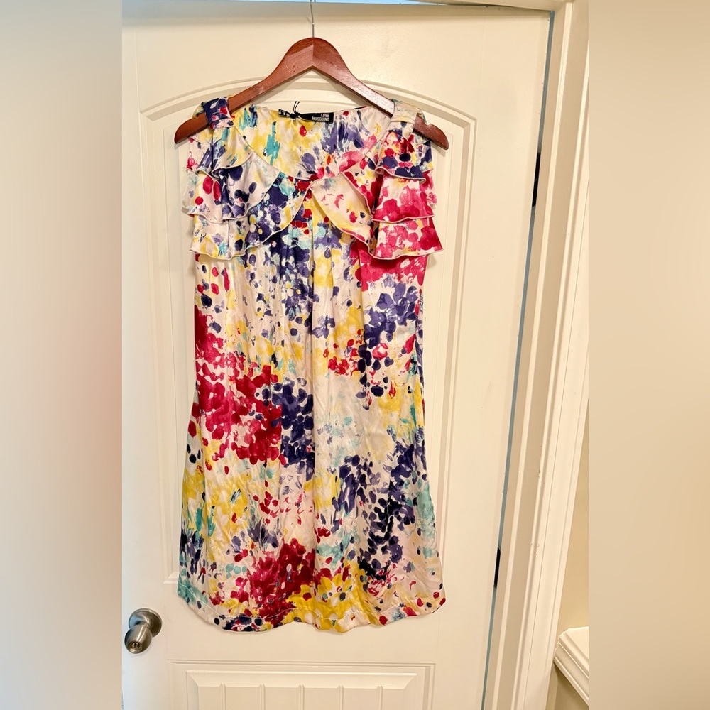 Colorful Ruffled Sleeveless Dress - Picture 5 of 7